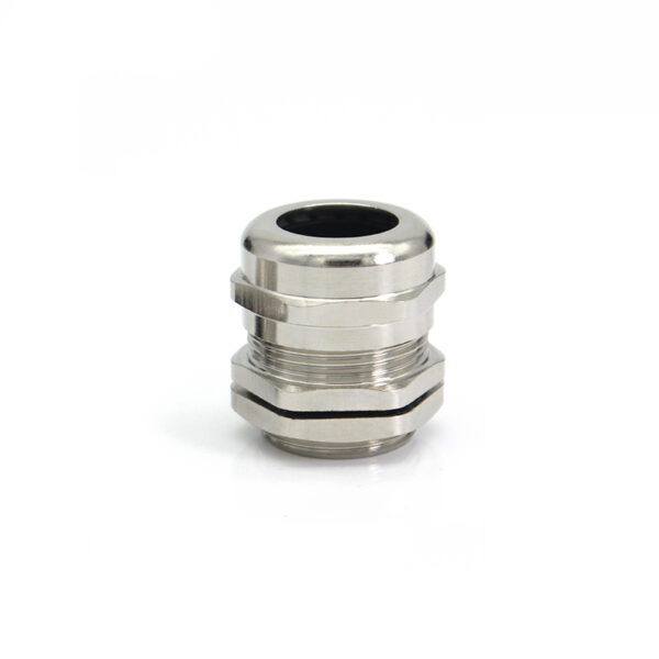 Гермоввод (с контргайкой и резиновым кольцом) 7-12 мм<br>никелированная латунь 9